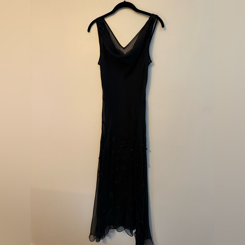 NWT Black Formal Scoopneck Gown